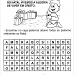 Atividades de Natal – Caça Palavras da Alegria
