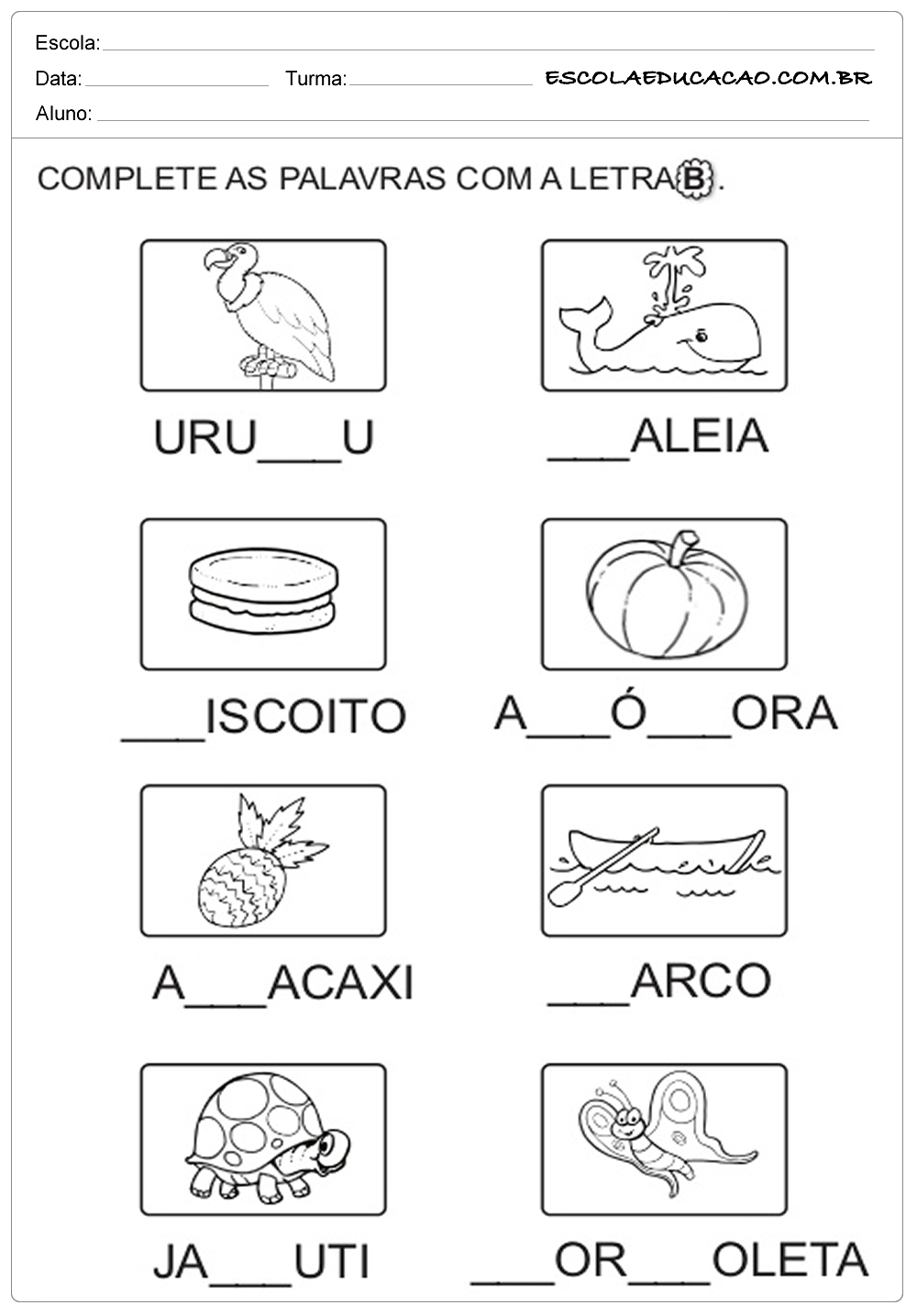 Sobrenomes Com A Letra B - EDUCA