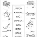 Complete e Ligue as palavras com a letra B