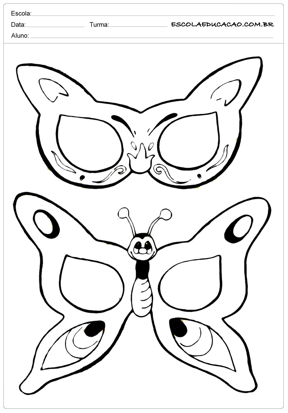 Featured image of post Mascara De Borboleta Colorida Para Imprimir Baixe 100 imagens em preto e branco para borboletas s o fi is companheiros de ver o
