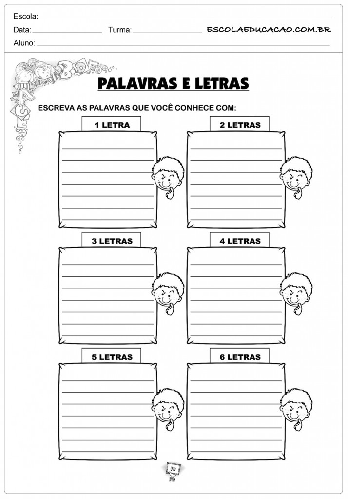 Palavras e Letras