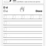 Alfabeto Cursivo Letra D – Maiúscula