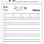 Alfabeto Cursivo – Letra H – Minuscula