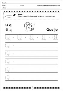 Alfabeto Cursivo Para Imprimir - Alfabeto Completo - Escola Educação