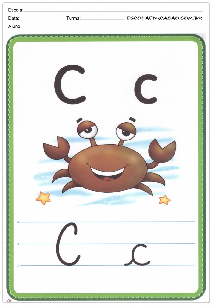Alfabeto Ilustrado - Letra C