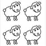 4 ovelhas com lacinhos