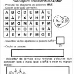 Atividades dia das Mães – Educação Infantil – Caça Palavras