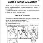 Atividades dia das Mães – Educação Infantil – Fantoche da Mamãe