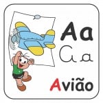 Alfabeto Turma da Mônica Colorido – Letra A