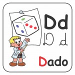 Alfabeto Turma da Mônica Colorido – Letra D
