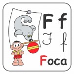 Alfabeto Turma da Mônica Colorido – Letra F