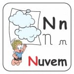 Alfabeto Turma da Mônica Colorido – Letra N