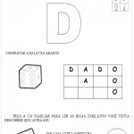 Atividades com a letra D – Colorir