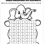 Atividades com a letra E – Caça Palavras