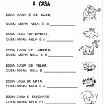 Atividades com Rimas – A casa