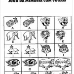 Atividades com Vogais – Jogo da Memória