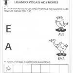 Atividades com Vogais – Lingando Vogais ao Nome