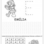 Atividades com Vogais – Vogal E