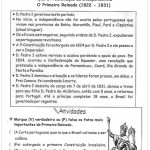 Atividades de História 5º ano – Primeiro Reinado