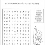 Dia do Trabalhador – Caça Palavras