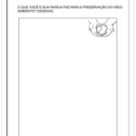 Atividades sobre meio ambiente para educação infantil – Desenho sobre preservação do meio ambiente