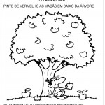 Atividades Meio Ambiente Educação Infantil – Pinte as Maças