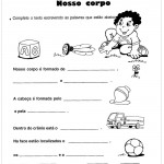 Atividades sobre o corpo – Nosso Corpo
