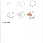 Como desenhar uma ovelha