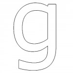 Molde Letra g Minúscula