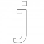 Molde Letra j Minúscula