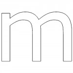 Molde Letra m Minúscula