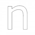 Molde Letra n Minúscula