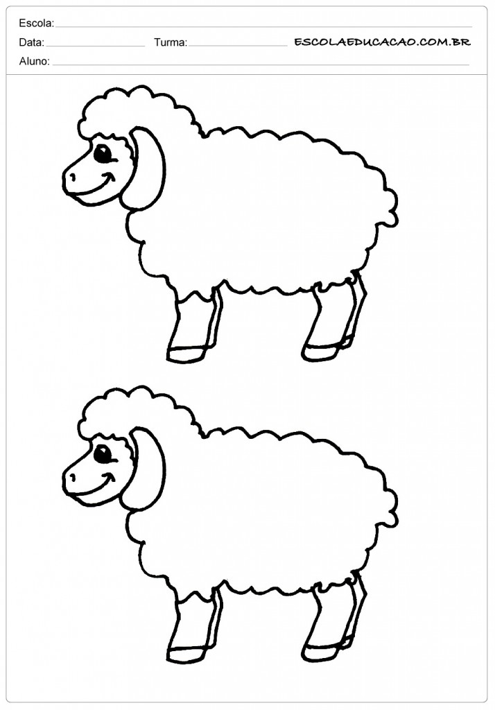 2 ovelhas felizes