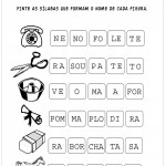 Pinte as sílabas