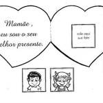 Cartão com foto para o dia das mães