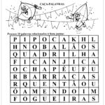Atividades Festa Junina para Educação Infantil – Caça Palavras
