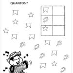 Atividades Festa Junina para Educação Infantil – Coloque a quantidade correta