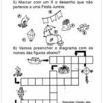 Atividades Festa Junina para Educação Infantil – Cruzadinha
