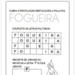 Atividades Festa Junina para Educação Infantil – Cubra o pontilhado