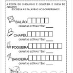 Atividades Festa Junina para Educação Infantil – Festa do chiquinho