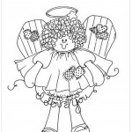 Anjo de Natal para Colorir – Boneca
