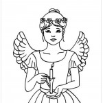 Anjo de Natal para Colorir – Linda Anja