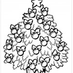 Árvores de Natal para Colorir – Árvore Enfeitada