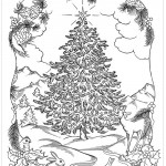 Árvores de Natal para Colorir – Belíssima Árvore