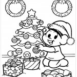 Árvores de Natal para Colorir – Turma da Mônica