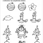 Atividades Escolares de Natal – Elemento Diferente