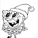 Desenhos de Natal para Colorir – Bob Esponja