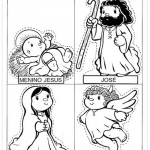 Moldes para Presépio – Jesus, Maria e José