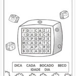 Atividades de Palavras Cruzadas e Cruzadinha – Letra C e D