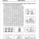 Atividades de Palavras Cruzadas e Cruzadinha – Caça-ações